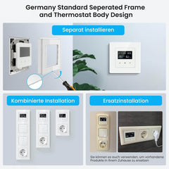 Pametni WiFi Termostat za Prostor, Vodno Talno Gretje, Kompatibilen z Alexo in Google Home