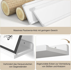 6kos belih visečih polic dolžine 40 cm