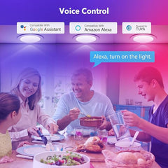 130mm Pametna LED vgradna svetilka RGB 7W 2kos