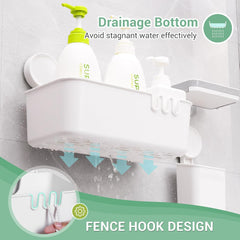 LUXEAR kopalniška polica s priseski – košarica