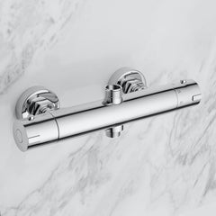 MORADO termostatska tuš armatura z dvojnim izhodom s funkcijo varčevanja z vodo in zaščito pred opeklinami