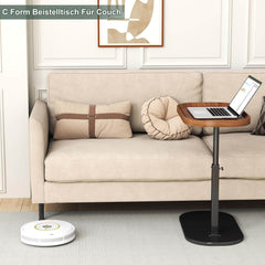 YUTVCZO višinsko nastavljiva in vrtljiva stranska mizica