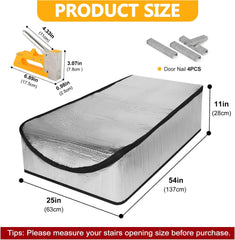 RELEDESA Izolacijski pokrov za podstrešne stopnice z montažnim setom