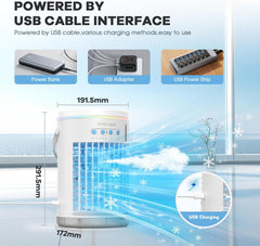 Prenosna hladilna naprava 4 v 1 z daljinskim upravljalnikom