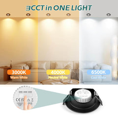 KYOTECH zatemnljiv in vrtljiv vgradni LED reflektor