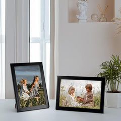 Set 18 črnih okvirjev za slike 10 x 15 cm za stensko in namizno uporabo