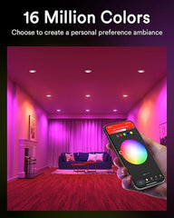 85mm RGBW LED pametna vgradna svetilka 5W, 4 kosi