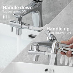 3-smerni preklopni ventil, krom, M22xM24 adapter