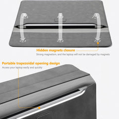 13-Palčna Torbica za Prenosnike in Tablice z Funkcijo Stojala