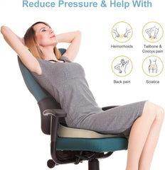 Ortopedska Sedežna Blazina s Spominsko Peno in Hladilnim Gelom