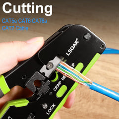 Mrežno orodje za stiskanje RJ45 priključkov z dodatki