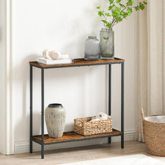 Ozkostranska konzolna mizica z odlagalno polico