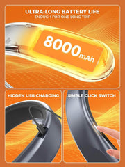 SMILING SHARK polnilni grelec za vrat in roke z nastavljivo temperaturo