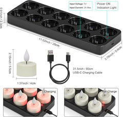 Polnilne LED svečke z daljincem in timerjem