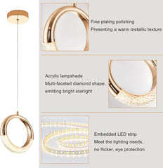 LED viseča svetilka 195 cm, 3 barve svetlobe