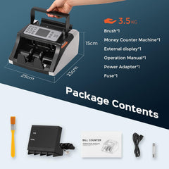 BONVOISIN električni števec bankovcev s preverjanjem pristnosti