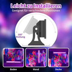 AUROHOPE 2 × LED UV vodoodporni reflektor z nastavljivim nosilcem