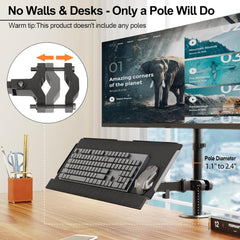 PUTORSEN nosilec za tipkovnico z montažo na drog