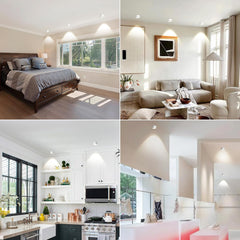 LED stropne svetilke 3000 K v beli barvi 4 kosi