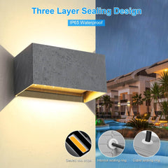 20 W LED Zunanje Stenske Svetilke - 3000 K (Paket 4 Kosi)