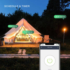 Zunanja WiFi pametna vtičnica s časovnikom, komplet 4 kosi