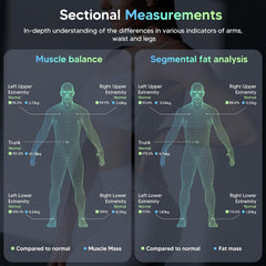 Pametna tehtnica z ročnimi senzorji – analiza telesne sestave (26 meritev)