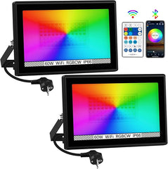 RGB LED Floodlight reflektor 60 W WiFi, 2 kosa