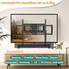 Univerzalni nosilec za soundbar - črne barve