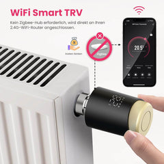 Pametni WiFi Termostat za Radiatorje Združljiv z Alexo in Google Home