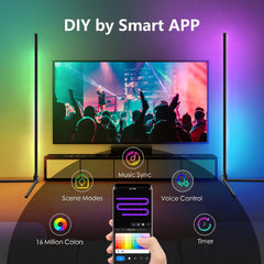 Pametna RGB stoječa svetilka s funkcijo glasbenega sinhroniziranja