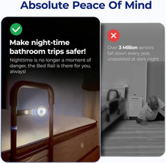 NIMOOD posteljni varnostni ročaj z LED senzorjem za starejše