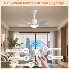 ORTHLAND 50 W Stropni ventilator z osvetlitvijo in daljinskim upravljalnikom