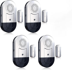 Brezžični senzor za vrata in okna z alarmom 120 dB - 4 kosi