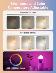 Pametna LED žarnica E27 12 W RGB z Bluetooth upravljanjem, 6 kosov