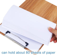 Lesena pisalna podlaga A5 s kovinsko sponko - 6 kosov