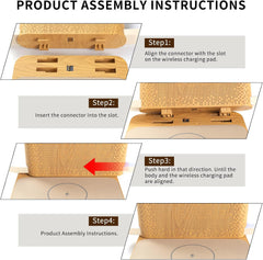 Nočna svetilka z brezžičnim polnjenjem in budilko