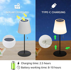 Solarna LED Namizna Luč za Zunanjo in Notranjo Uporabo