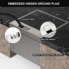 CHENGPI vgradna talna vtičnica z mrežnim priklopom, 250 V / 16 A