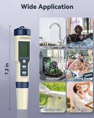 Tester kakovosti vode 5 v 1 z visoko natančnostjo