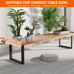 HOMTONE komplet 2 kovinskih nog za mizo - 40 x45 cm