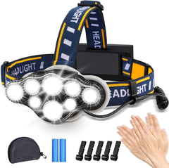 Super Svetla LED Naglavna Svetilka - 18000 Lumnov