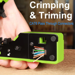 Mrežno orodje za stiskanje RJ45 priključkov z dodatki