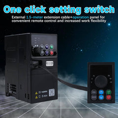 DEWIN frekvenčni pretvornik 0,75 kW, 230 V z zunanjim upravljalnikom