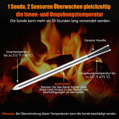 UNIKUCH Brezžični digitalni termometer za meso z aplikacijo