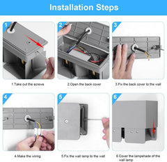 20 W LED Zunanje Stenske Svetilke - 3000 K (Paket 4 Kosi)