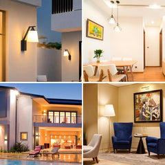 Zatemnilna LED žarnica E27 koruzne oblike, toplo bela svetloba - 4 kosi