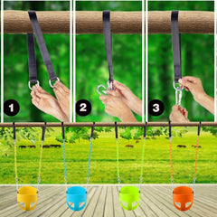 KINSPORY Otroška zunanja in notranja gugalnica