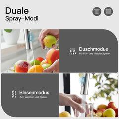 Rainsworth Nikelj Kuhinjska Pipa, Raztegljiva, 360° Rotacija