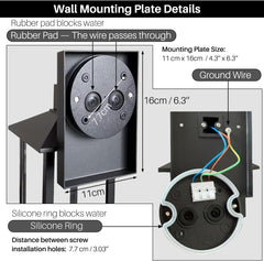 Zunanja stenska svetilka iz aluminija in stekla