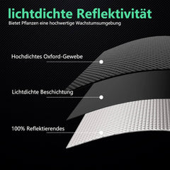 VIVOVERDANT šotor za rastline – 120 × 60 × 180 cm